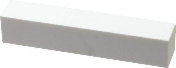 Norton - 220 Grit Aluminum Oxide Square Dressing Stick - 4 x 3/4 x 3/4, Very Fine Grade, Vitrified Bond - Industrial Tool & Supply