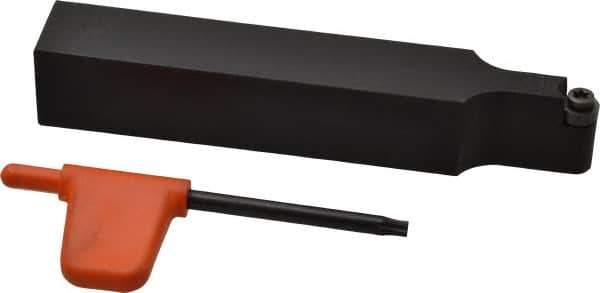 Kennametal - SROC, Neutral Cut, 0° Lead Angle, 3/4" Shank Height x 3/4" Shank Width, Neutral Rake Indexable Turning Toolholder - 4-1/2" OAL, RC..32.5. Insert Compatibility, Series Screw-On - Industrial Tool & Supply