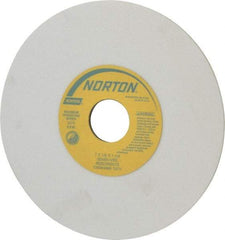 Norton - 7" Diam x 1-1/4" Hole x 1/8" Thick, I Hardness, 80 Grit Surface Grinding Wheel - Aluminum Oxide, Type 1, Medium Grade, 3,275 Max RPM, Vitrified Bond, No Recess - Industrial Tool & Supply
