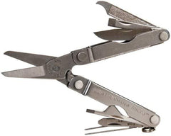 Leatherman - 10 Piece, Multi-Tool Set - 2-1/2" OAL, 2-1/2" Closed Length - Industrial Tool & Supply