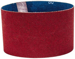 Norton - 3-1/2" Wide x 15-1/2" OAL, 80 Grit, Ceramic Abrasive Belt - Ceramic, Medium, Coated, Y Weighted Cloth Backing, Series R981 - Industrial Tool & Supply