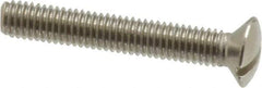 Value Collection - M3x0.50 Metric Coarse, 20mm OAL Slotted Drive Machine Screw - Oval Head, Grade 18-8 & A2 Stainless Steel, Uncoated, Without Washer - Industrial Tool & Supply