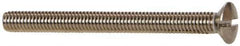 Value Collection - M4x0.70 Metric Coarse, 45mm OAL Slotted Drive Machine Screw - Oval Head, Grade 18-8 & A2 Stainless Steel, Uncoated, Without Washer - Industrial Tool & Supply