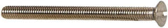 Value Collection - M4x0.70 Metric Coarse, 50mm OAL Slotted Drive Machine Screw - Oval Head, Grade 18-8 & A2 Stainless Steel, Uncoated, Without Washer - Industrial Tool & Supply
