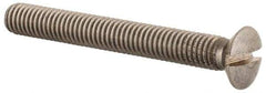 Value Collection - M6x1.00 Metric Coarse, 50mm OAL Slotted Drive Machine Screw - Oval Head, Grade 18-8 & A2 Stainless Steel, Uncoated, Without Washer - Industrial Tool & Supply