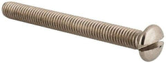 Value Collection - M6x1.00 Metric Coarse, 60mm OAL Slotted Drive Machine Screw - Oval Head, Grade 18-8 & A2 Stainless Steel, Uncoated, Without Washer - Industrial Tool & Supply
