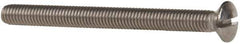 Value Collection - M6x1.00 Metric Coarse, 70mm OAL Slotted Drive Machine Screw - Oval Head, Grade 18-8 & A2 Stainless Steel, Uncoated, Without Washer - Industrial Tool & Supply