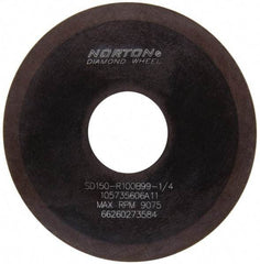 Norton - 4" Diam x 1-1/4" Hole x 1/16" Thick, 150 Grit Surface Grinding Wheel - Diamond, Type 1A1, Very Fine Grade, Resinoid Bond - Industrial Tool & Supply