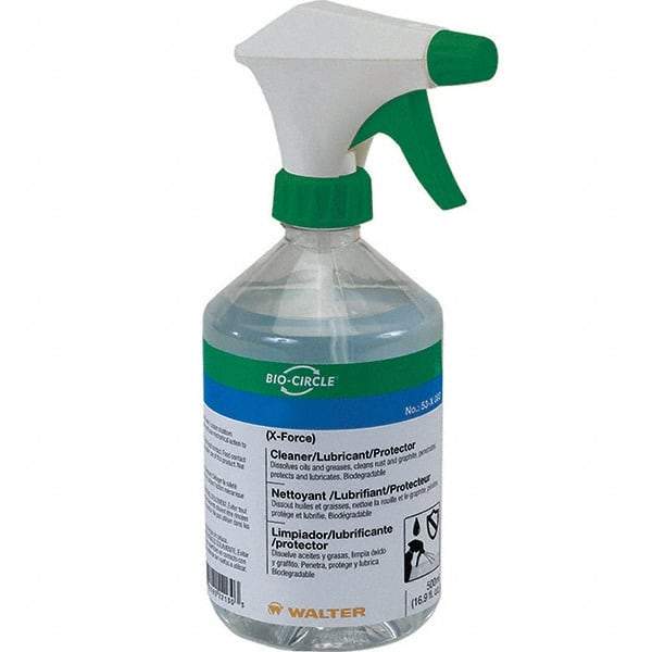 WALTER Surface Technologies - 16.9 oz Plastic Bottle & Trigger Sprayer - Clear - Industrial Tool & Supply