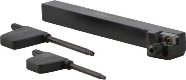 Seco - External Thread, Right Hand Cut, 5mm Shank Width x 5mm Shank Height Indexable Threading Toolholder - 16ER Insert Compatibility, CE Toolholder - Industrial Tool & Supply