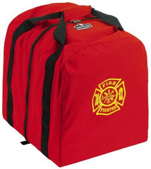 Ergodyne - 0 Pocket, 5400 Cubic Inch, 1000D Nylon Empty Gear Bag - 18 Inch Wide x 15 Inch Deep x 20 Inch High, Red, Fire and Rescue Logo, Model No. 5063 - Industrial Tool & Supply
