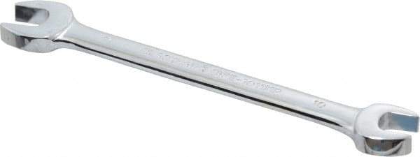 Blackhawk by Proto - 10mm x 11mm Standard Open End Wrench - 5-13/16" OAL, Double End, Chrome Finish, 15° Head Angle - Industrial Tool & Supply