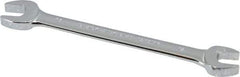 Blackhawk by Proto - 12mm x 13mm Standard Open End Wrench - 6-13/32" OAL, Double End, Chrome Finish, 15° Head Angle - Industrial Tool & Supply