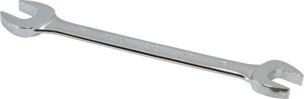 Blackhawk by Proto - 16mm x 17mm Standard Open End Wrench - 8-5/16" OAL, Double End, Chrome Finish, 15° Head Angle - Industrial Tool & Supply