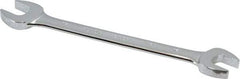 Blackhawk by Proto - 16mm x 17mm Standard Open End Wrench - 8-5/16" OAL, Double End, Chrome Finish, 15° Head Angle - Industrial Tool & Supply