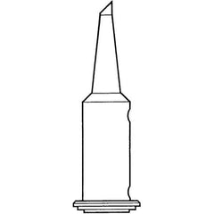 Weller - Soldering Iron Tips; Type: Single Flat ; For Use With: PSI100 ; Tip Diameter: 2.360 (Inch); Tip Diameter: 2.360 (mm) - Exact Industrial Supply
