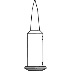 Weller - Soldering Iron Tips; Type: Chisel Tip ; Tip Diameter: 2.360 (Inch); Tip Diameter: 2.360 (mm) - Exact Industrial Supply