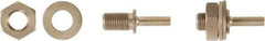 Ampco - 1/2" Arbor Hole Drive Arbor - For 6" Wheel Brushes, Attached Spindle - Industrial Tool & Supply