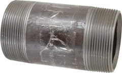Value Collection - Schedule 80, 3" Diam x 6" Long Black Pipe Nipple - Threaded - Industrial Tool & Supply