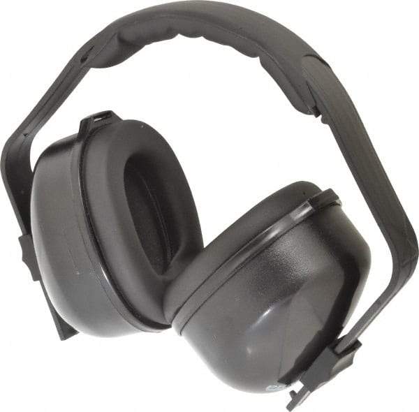 PRO-SAFE - Over the Head Black Foam Cushion Earmuffs - 29 NRR Rating - Industrial Tool & Supply