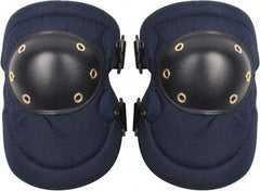 PRO-SAFE - Size Universal, Buckle Straps, Hard Protective Cap, Knee Pad - Foam Padding, Blue, 2 Elastic Straps, Polyester Cover - Industrial Tool & Supply