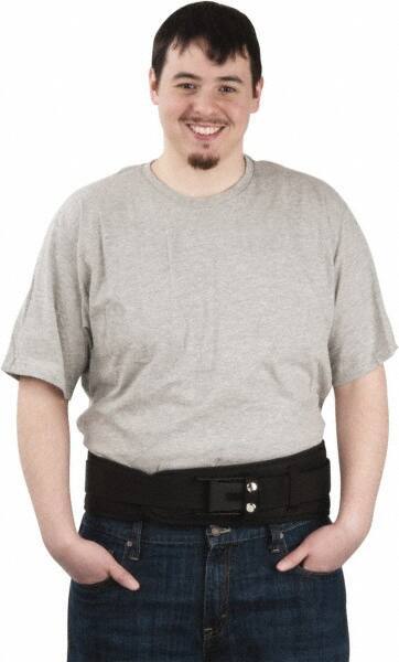 PRO-SAFE - Size S, Jam Lever Buckle, Nylon/Foam Belt - 26 to 36" Waist, 5" Wide, Black - Industrial Tool & Supply