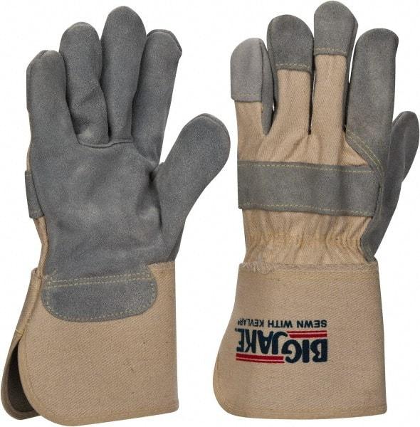 MCR Safety - Size XL Cowhide General Protection Work Gloves - For General Purpose, Uncoated, Safety Cuff, Gray, Paired - Industrial Tool & Supply