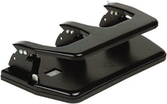Master - Paper Punches Type: 20 Sheet Multi-Hole Punches Color: Black - Industrial Tool & Supply