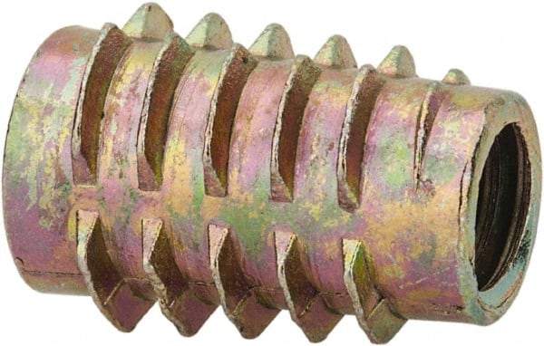 E-Z LOK - 5/16-18, Zinc Alloy Flush Hex Drive Insert - 7/16" Drill, 0.4331" Hole Diam, 0.7874" Long, M8 Hex - Industrial Tool & Supply