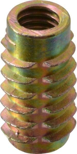 E-Z LOK - 5/16-18, Zinc Alloy Flush Hex Drive Insert - 7/16" Drill, 0.4331" Hole Diam, 63/64" Long, M8 Hex - Industrial Tool & Supply