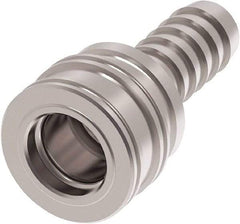 Made in USA - Hose Barb Pneumatic Hose Connector - Brass, 3/8" Body Diam, 3/8" Hose ID - Industrial Tool & Supply