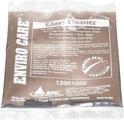 Rochester Midland Corporation - 1 oz Pouch Fresh Glass Cleaner - Concentrated, Use on Ceramic Tile, Formica, Glass Surfaces, Mirrors, Plastic Surfaces, Stainless Steel - Industrial Tool & Supply