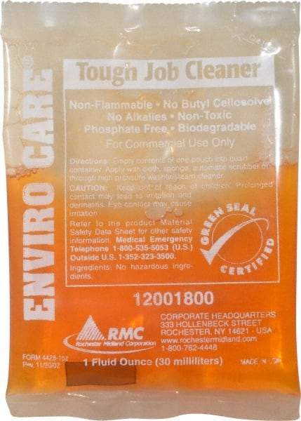 Rochester Midland Corporation - 1 oz Packet Cleaner/Degreaser - Liquid, Concentrated, Low Odor - Industrial Tool & Supply