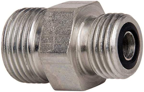 Parker - 1" OD, Steel Union - 6,000 Max Working psi, 1-1/2" Hex, O-ring Face Seal Ends - Industrial Tool & Supply
