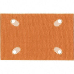 Dynabrade - 5 x 3-1/4" Rectangular Hook Face Backing Pad - Dynabug II Compatible, Screw Attachment, Nonvacuum Pad, 3/8" Thick, Medium Density, Short Nap - Industrial Tool & Supply