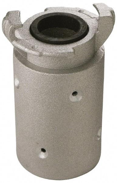 EVER-TITE Coupling Products - 1-1/2" ID x 2-3/8" OD Sandblaster Hose End - Aluminum, Rated to 100 PSI - Industrial Tool & Supply