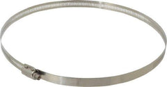 EVER-TITE Coupling Products - SAE Size 152, 2-1/2 to 10" Diam, Stainless Steel Worm Drive Clamp - 9/16" Wide, Material Grade 304 - Industrial Tool & Supply