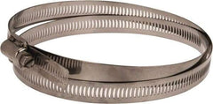 EVER-TITE Coupling Products - SAE Size 164, 2-1/2 to 10-3/4" Diam, Stainless Steel Worm Drive Clamp - 9/16" Wide, Material Grade 304 - Industrial Tool & Supply