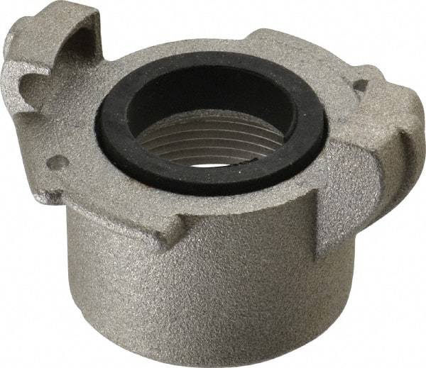 EVER-TITE Coupling Products - 1-1/2" NPT Sandblaster Adapter - Aluminum, Rated to 100 PSI - Industrial Tool & Supply