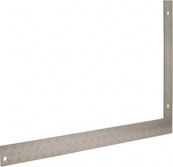 Johnson Level & Tool - 24" Blade Length x 16" Base Length, Anodized Finish, Aluminum Carpenters' Square - 1/8" Graduation, 2" Base Width - Industrial Tool & Supply