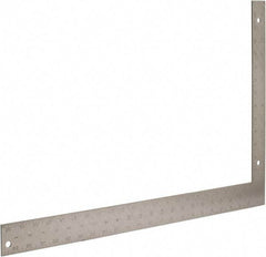 Johnson Level & Tool - 24" Blade Length x 16" Base Length, Anodized Finish, Aluminum Carpenters' Square - 1/8" Graduation, 2" Base Width - Industrial Tool & Supply