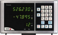 Fagor - 2 Axis, 40" X-Axis Travel, 18" Y-Axis Travel, Milling DRO System - 0.0002", 0.0005", 0.001" Resolution, 0.00012 In/Ft Accuracy, LED Display - Industrial Tool & Supply