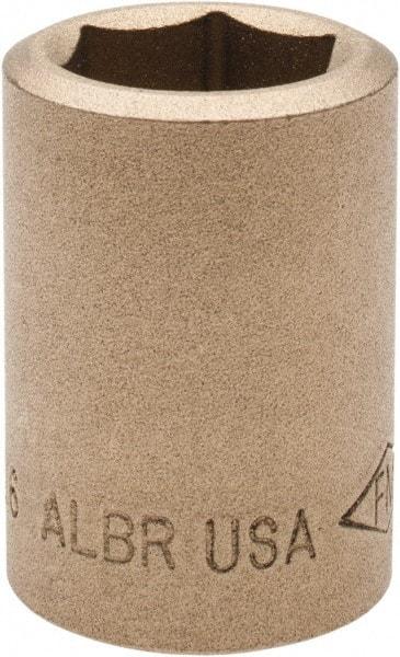 Ampco - 11/16", 1/2" Drive, Standard Hand Socket - 6 Points, 1-7/16" OAL, Aluminum Bronze - Industrial Tool & Supply