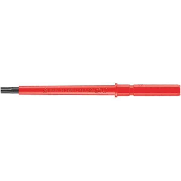 Wera - 9mm Drive T8 Torx Screwdriver Bit - 154mm OAL, Insulated - Industrial Tool & Supply