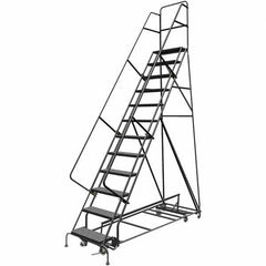 TRI-ARC - Rolling & Wall Mounted Ladders & Platforms Type: All-Directional Ladder Style: Rolling Safety Ladder - Industrial Tool & Supply