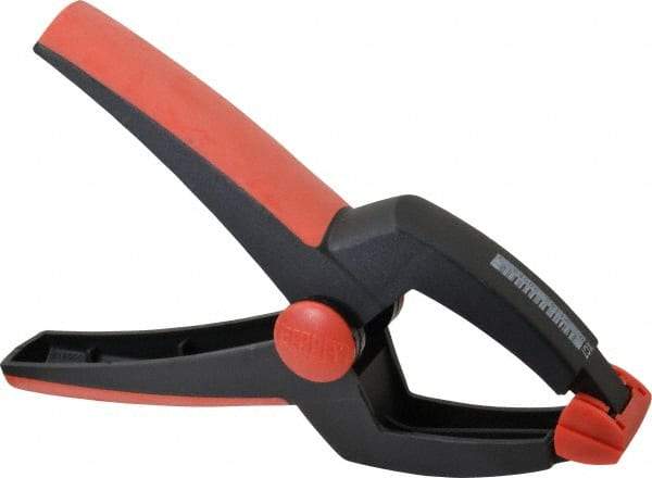 Bessey - 3" Jaw Opening Capacity, 2-3/4" Throat Depth, Spring Clamp - Plastic Body, Plastic Handle, Plastic Tip, 9" OAL - Industrial Tool & Supply