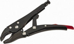 Proto - 7-15/32" OAL Curved Jaw Locking Pliers - 11/32" Jaw Width, 1-19/64" Jaw Depth, 1-21/32" Jaw Opening, Standard Handle - Industrial Tool & Supply