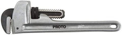 Proto - 12" Aluminum Straight Pipe Wrench - 6" Pipe Capacity - Industrial Tool & Supply