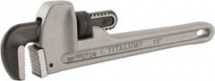 Proto - 10" Aluminum Straight Pipe Wrench - 6" Pipe Capacity - Industrial Tool & Supply