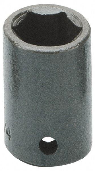 Armstrong - 1/2" Drive 18mm Standard Impact Socket - 6 Points, 1-17/32" OAL - Industrial Tool & Supply